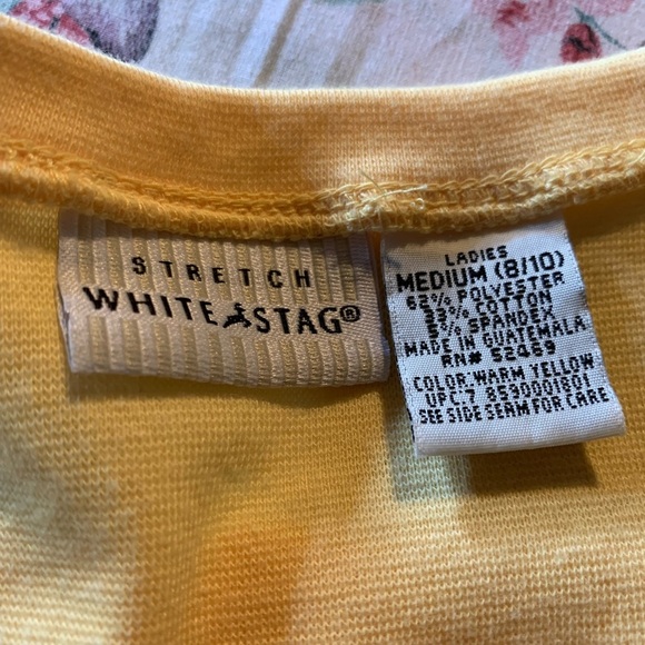 White Stag Women’s Yellow Short Sleeve Top Size Medium (8-10) - Picture 5 of 6